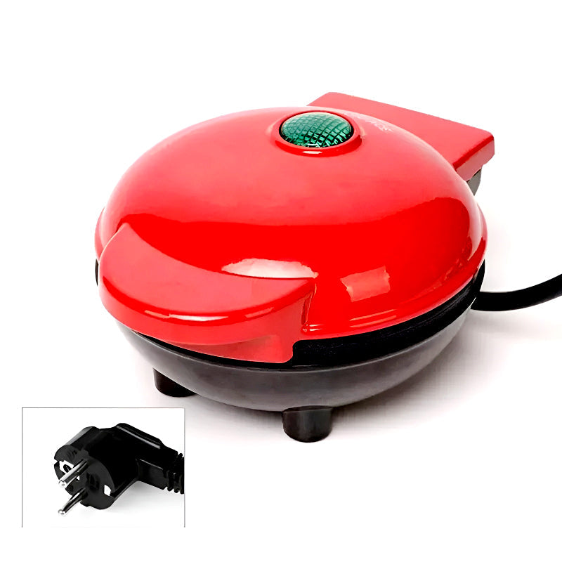 Compact 4-Inch Non-Stick 350-Watt Electric Mini Waffle Maker Machine